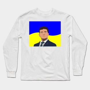 Zelensky Vladimir Volodymyr Ukraine president Long Sleeve T-Shirt